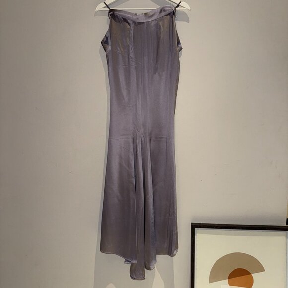 vintage fishtail maxi skirt with bead button - Picture 3 of 6